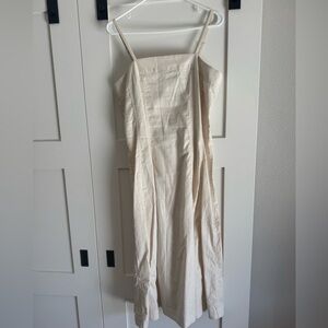 Banana republic linen midi dress